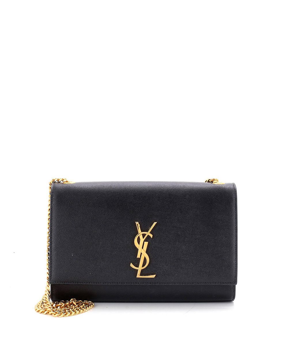 Pre-Owned Saint Laurent Medium Classic Monogram Crossbody Bag Grainy Leather