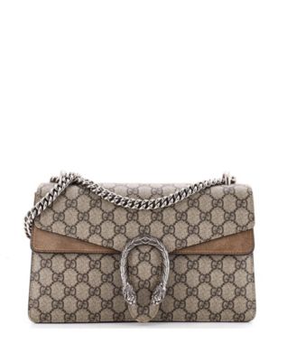 Сумка Pre-Owned Gucci Dionysus Small GG из лакированной ткани, через плечо
