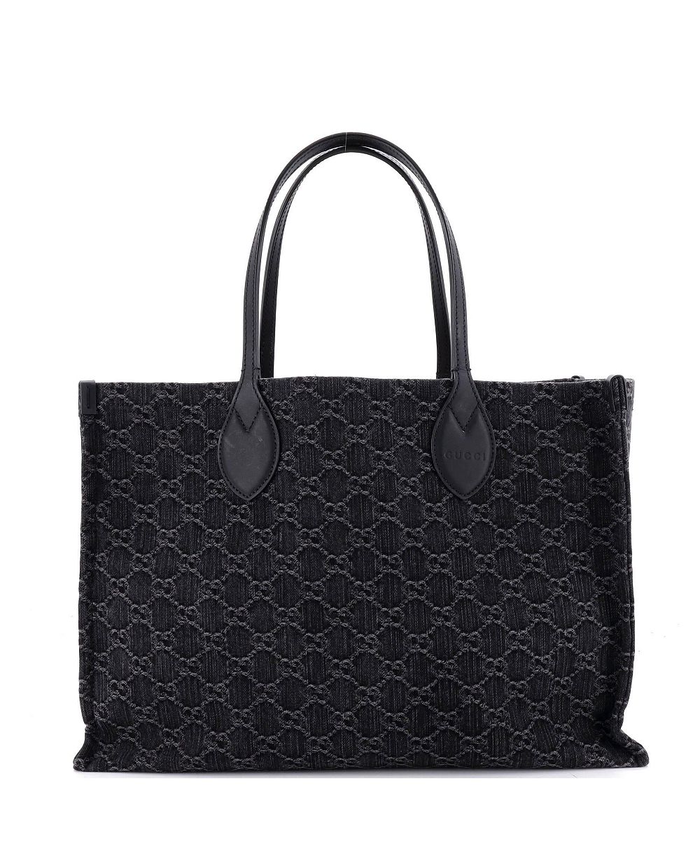 Б/у сумка-шоппер Gucci Ophidia Laptop Denim Shopper Tote