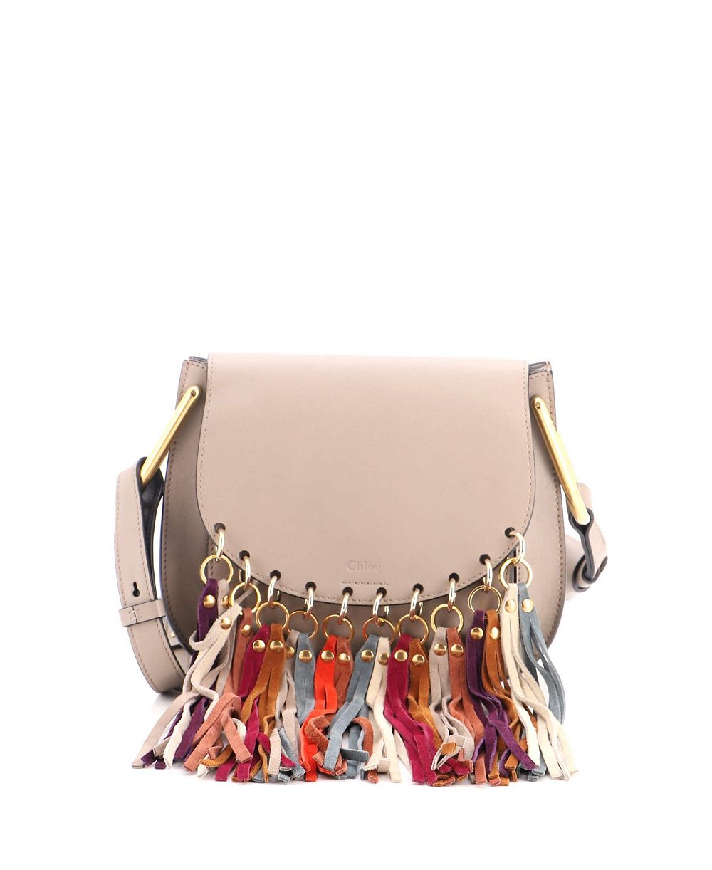 Pre-Owned Chloe маленькая кожаная сумка Hudson с разноцветной бахромой