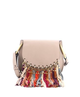 Pre-Owned Chloe Small Multicolor Fringe Hudson Bag Leather
