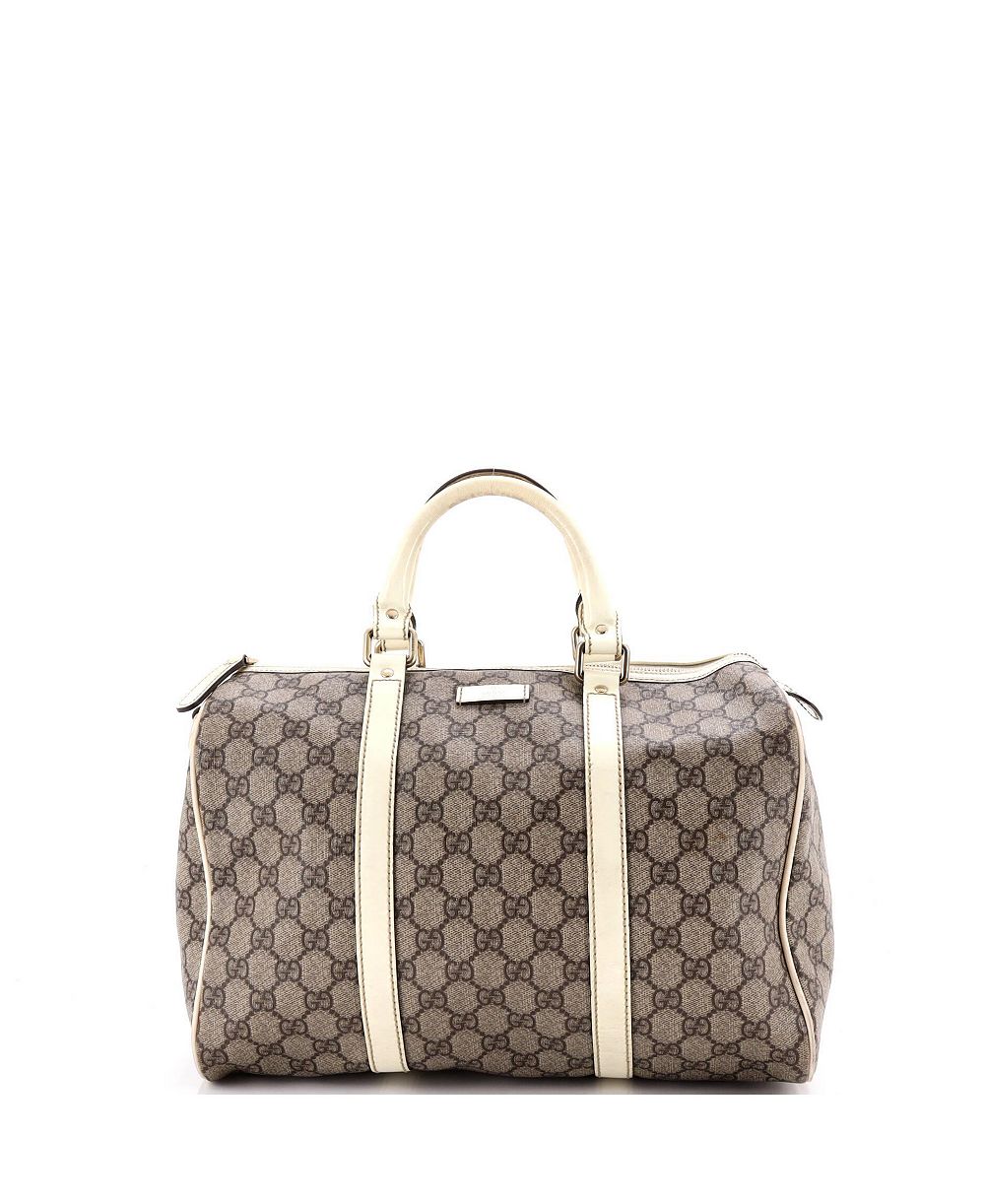 Pre-Owned Gucci средняя сумка Boston Joy GG из лакированной ткани с логотипом GG