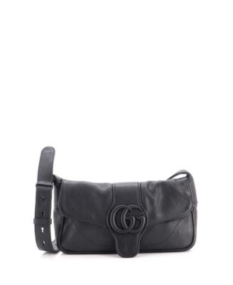 Pre-Owned Gucci Small Monochrome Aphrodite Shoulder Bag Leather