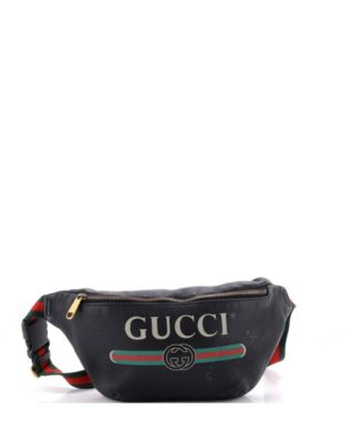 Pre-Owned Gucci Logo Leather Belt Bag