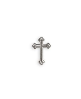 Curata Jewelry булавка-крест из твердого желтого или белого золота 14k для мужчин