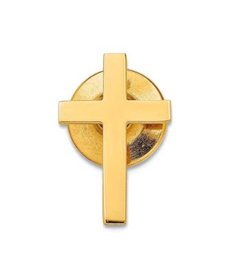 Curata Jewelry зажим для галстука из золота 14 карат в виде креста
