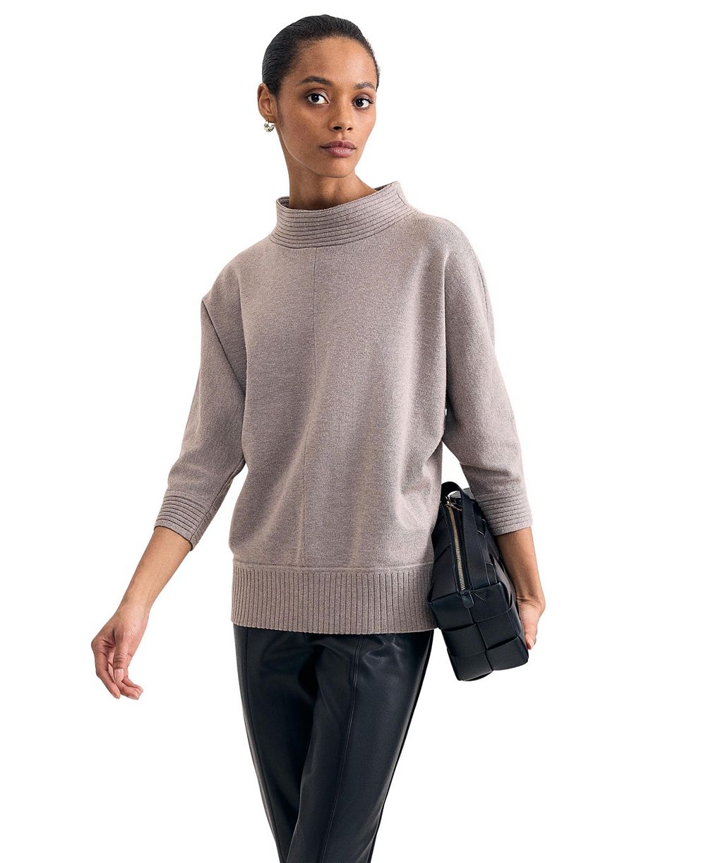 Женский свитер Phase Eight Women's Salima Funnel-Neck 3/4-Sleeve Sweater с воротником-трубой и рукавом 3/4