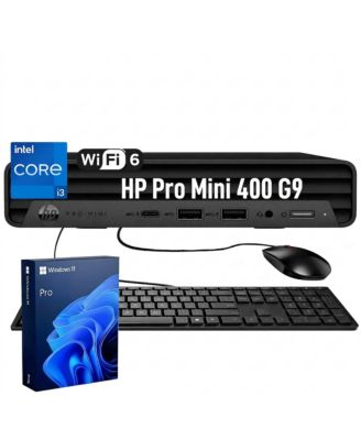 HP ProDesk 400 G9 Intel Core i3-13100T, 32GB DDR4, 1TB SSD, Windows 11 Pro Desktop Computer