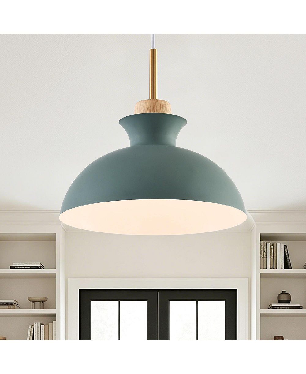 Parrot Uncle 11" Modern Sage 1-Light Pendant Lighting Adjustable Chandelier for Kitchen Island