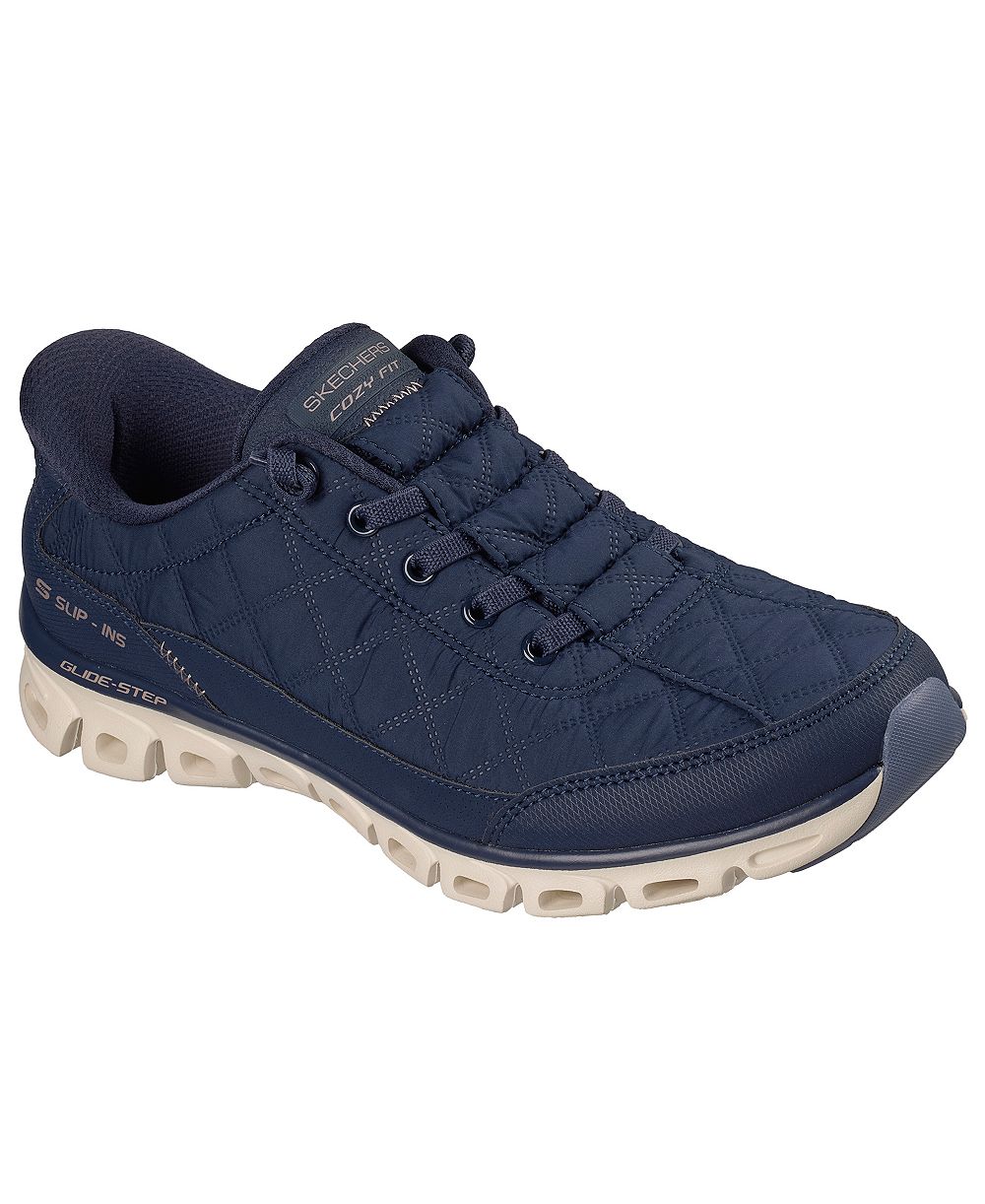 Skechers Women's Glide-Step - Cozy Fit At Ease Slip-On Athletic Sneakers from Finish Line