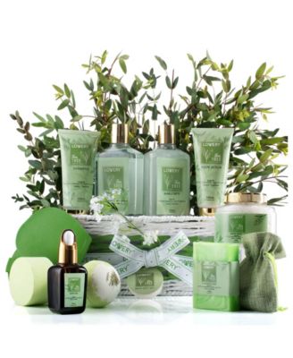 Tea Tree Home Spa Body Care Gift Set, 15 Piece Bath Gift Basket