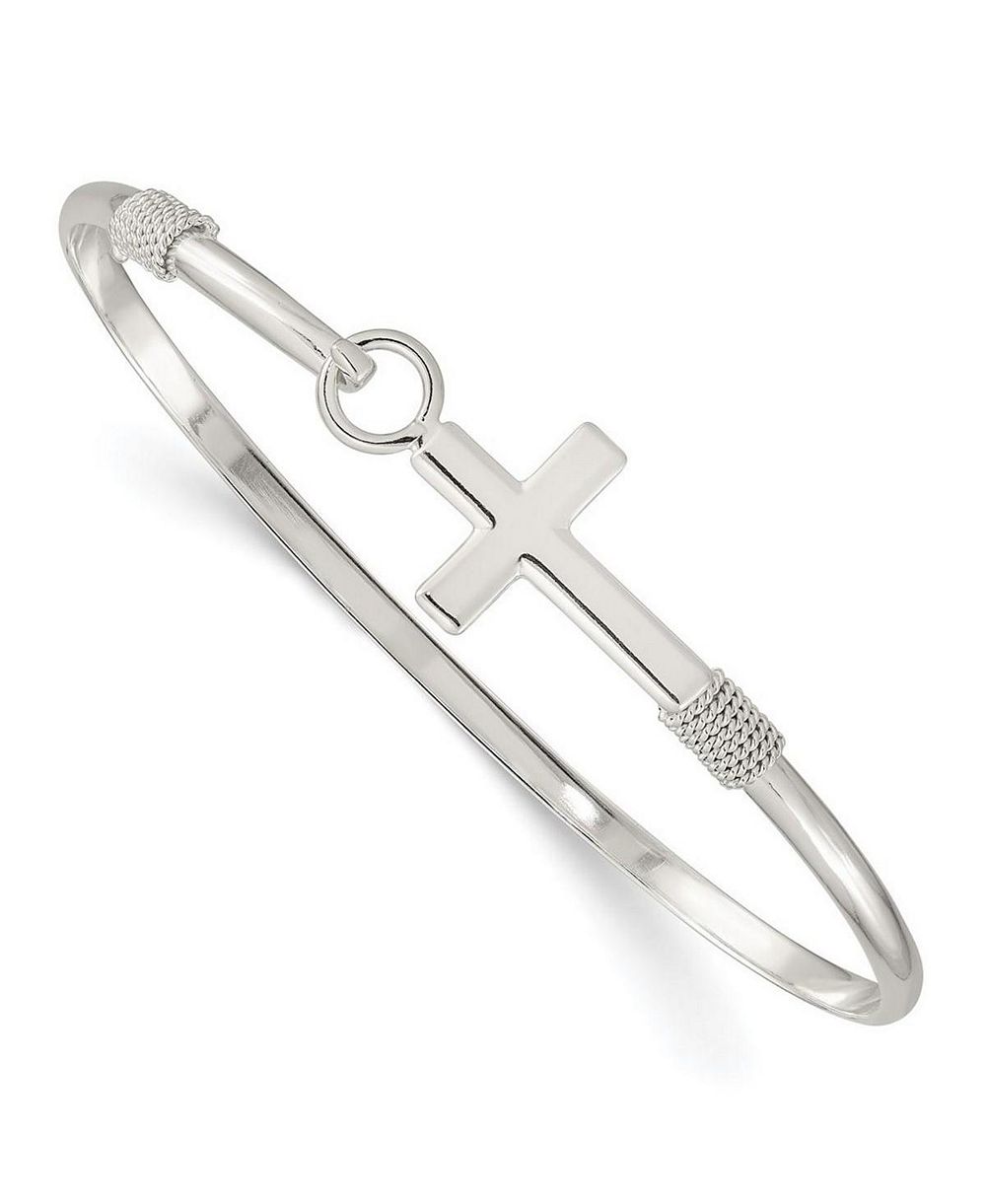 Кулон-крест и браслет-браслет Curata Jewelry из полированного стерлингового серебра