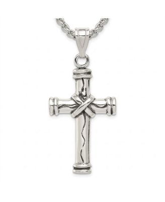 Кулон Curata Jewelry в виде креста из стерлингового серебра с антикварной отделкой