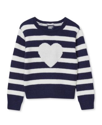 Heart/navy/stripe