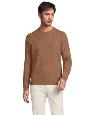 Мужской свитер Lands' End Long Sleeve Cashtouch Cable Crewneck