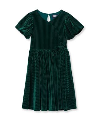 Детское платье Lands' End Fit & Flare с рукавами-пузырями