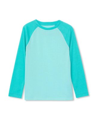 Lands' End футболка для пижамы из джерси с регланом для девочек большого размера