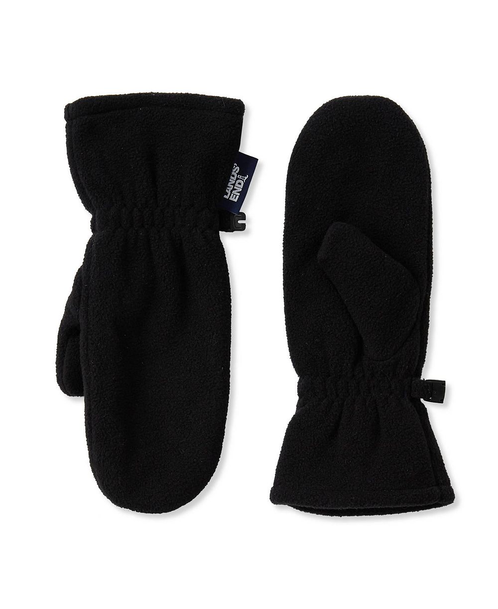 Lands' End Girls' EZ-Touch Brushed Fleece Mittens
