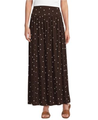 Lands' End Women's Silky Knit Maxi Skirt
