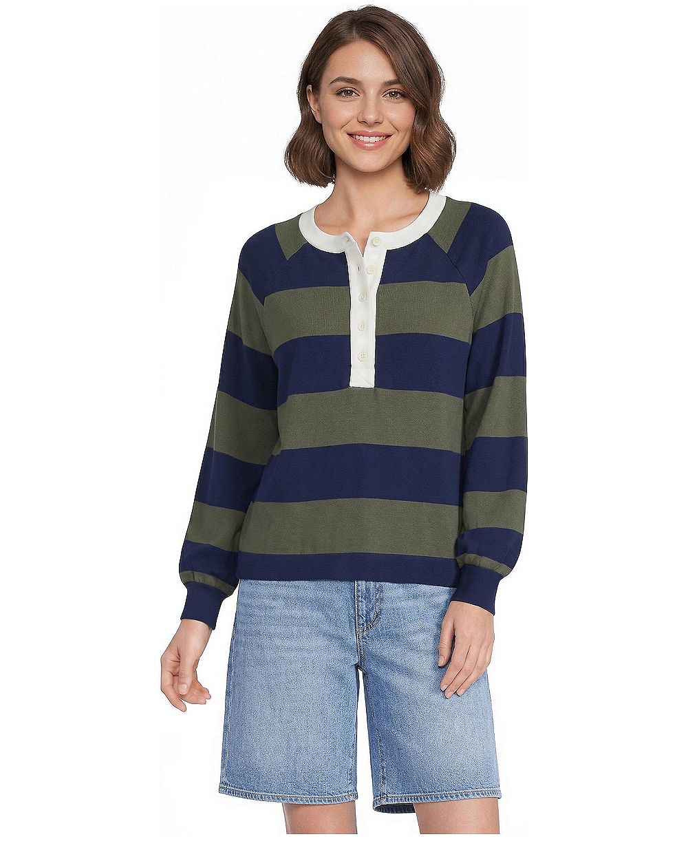 Lands' End Women's Mariner Long-Sleeve Henley