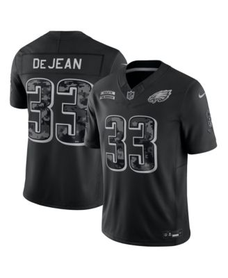 Мужская ограниченная джерси Nike Cooper DeJean черный Philadelphia Eagles 2026 Salute to Service