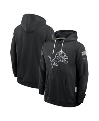 Мужской худи Nike черный Detroit Lions 2026 Salute to Service Sideline