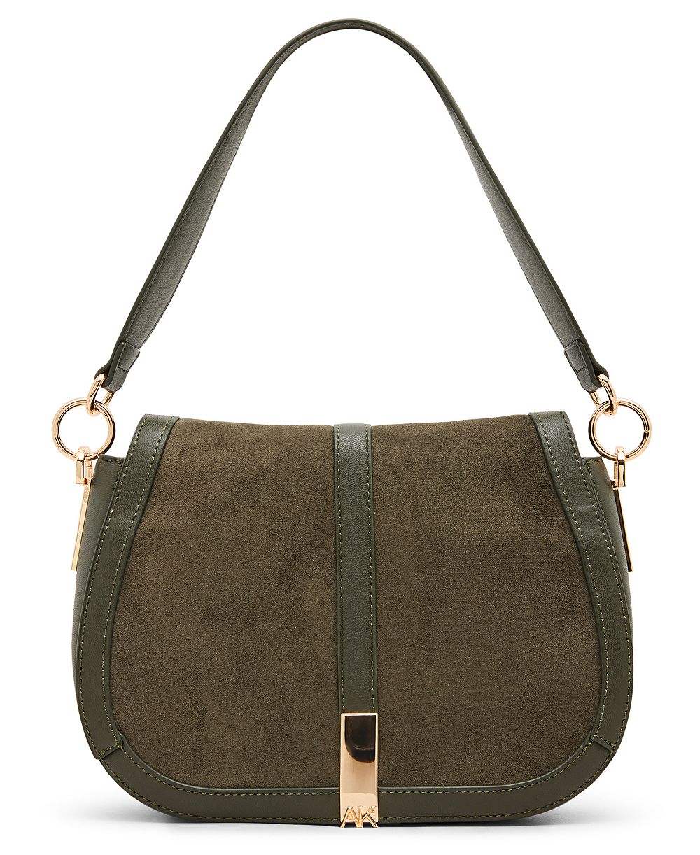 Anne Klein средняя сумка-кроссбоди с седельной формой и клапаном