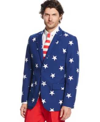 Мужской летний костюм OppoSuits USA - костюм-костюм на тему Америки