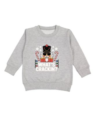 Sweet Wink Toddler Boys' 2T-5T What's Crackin Christmas Crewneck Sweatshirt