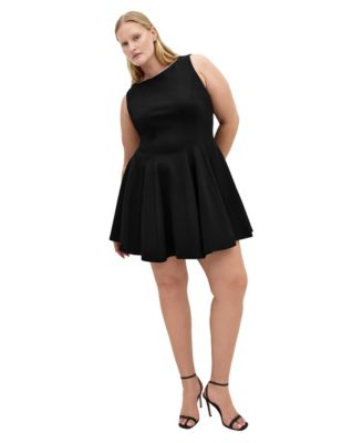 CITY CHIC Plus Size Mary A-Line Crewneck Mini Dress