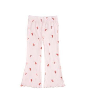 Sweet Wink Girls' 4-16 Candy Cane Lane Flare Lettuce-Edge Leggings