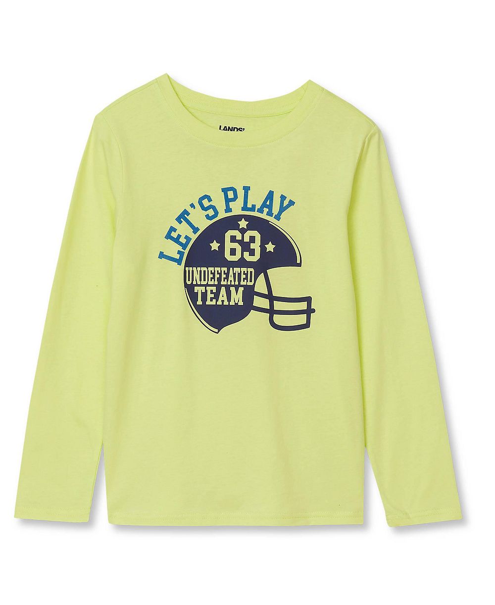 Lands' End Boys Long Sleeve Graphic Tee