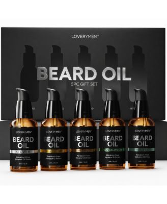 Lovery Beard Oils - 5piece Beard Grooming Gift Set