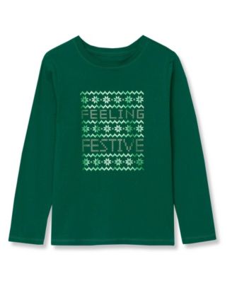 Foil/feeling festive/green