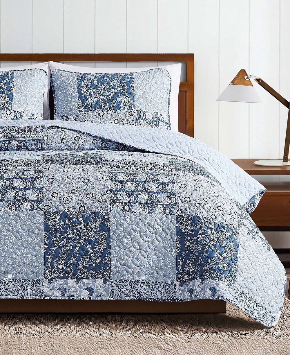 Lucky Brand Reversible Printed 3-Piece Quilt Set, King