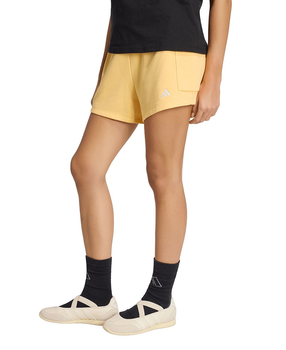 Женские карго-шорты adidas The Essentials Logo French Terry