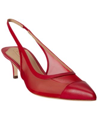 Lauren Ralph Lauren Women's Lolah Mesh and Nappa Slingback Pumps