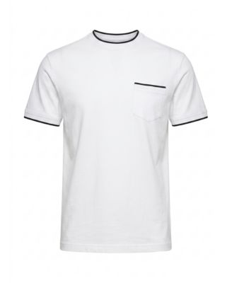 Garnet Men's Classic-Fit Crewneck Cotton Pocket T-Shirt