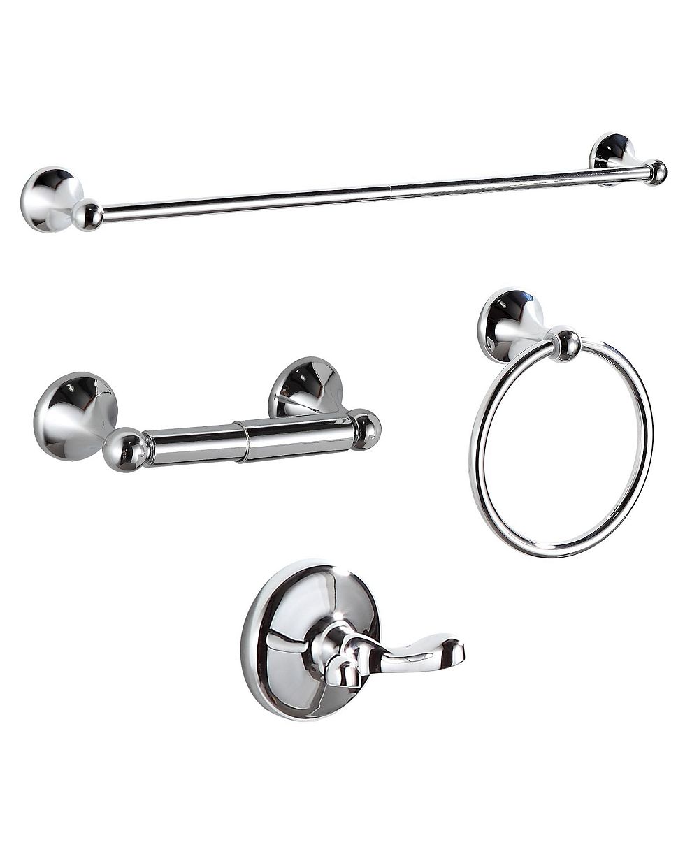 CYQBD 4 Pieces Bathroom Accessory Set Towel Bar Hardware Wall Mounted