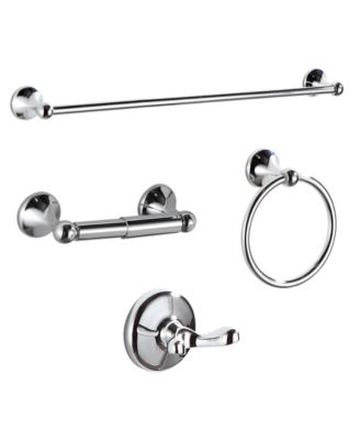 CYQBD 4 Pieces Bathroom Accessory Set Towel Bar Hardware Wall Mounted