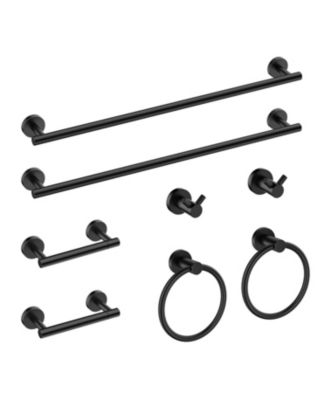 CYQBD 8 Piece 24" Bathroom Hardware Set Towel Bar