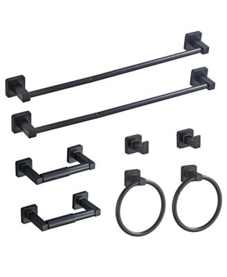 CYQBD 8Pieces 23.6" Matte Bathroom Hardware Set Wall Mounted
