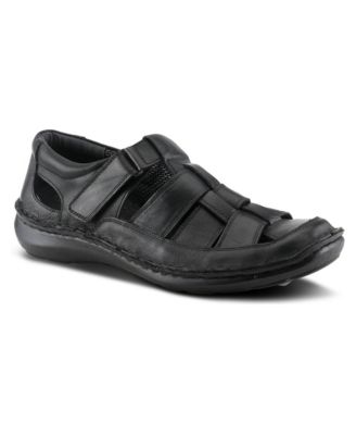 Spring Step Men's Aspeno Closed-Toe Leather Sandals