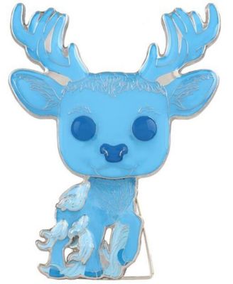 Funko Pop! Pins Patronus Harry Potter Glow-in-the-Dark Pin With Built-in Stand, 1.78", 1-Piece, Ages 6+