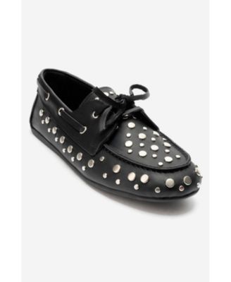 Forever and Always Shoes Women's Hyde Leather Lace Up Loafer