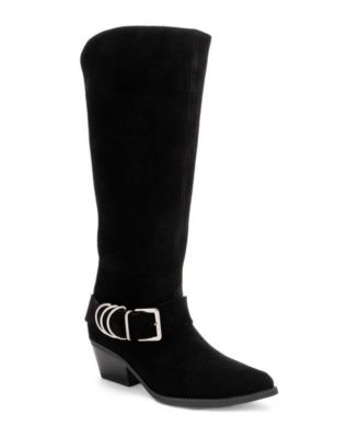 Forever & Always Shoes Women's Helios Leather Knee-High Western Boots
