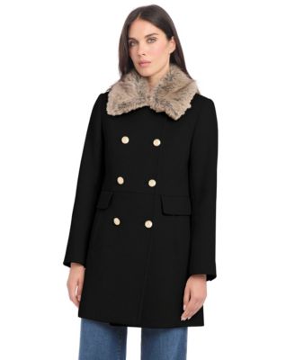 Vince Camuto Women's Double-Breasted Wool Blend Military Coat