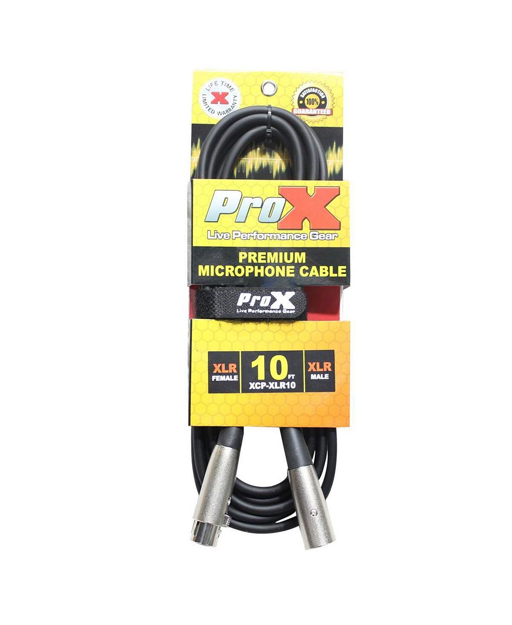 Сбалансированный аудиокабель ProX Premium XCP-XLR10 XLR-F к XLR-M, 10 футов