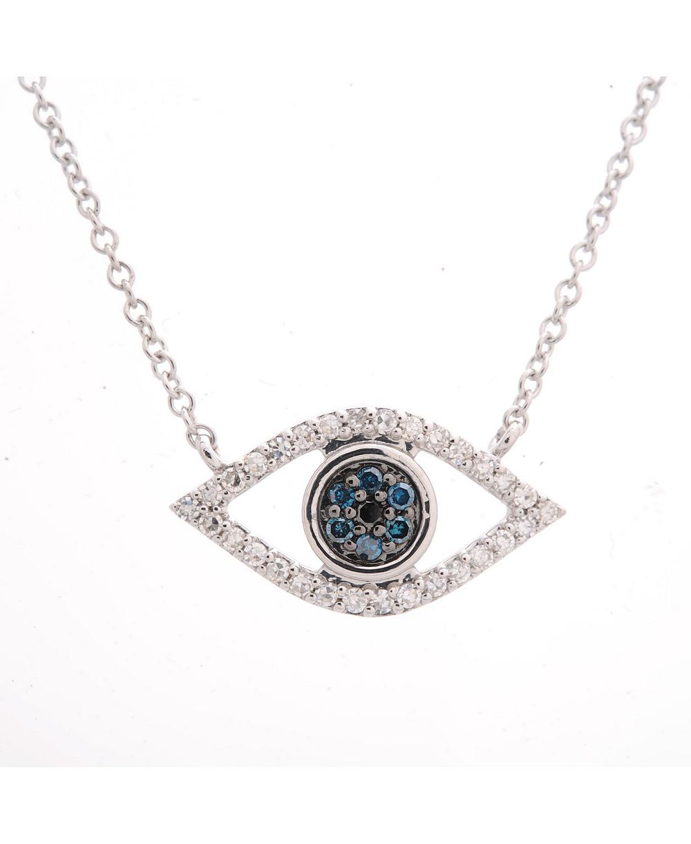 Подвеска Wrapped™ Diamond Evil-Eye в желтом или белом золоте 10K
