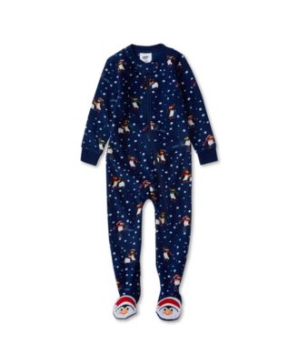 Winter puffins/liberty blue